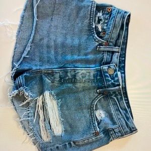 GRLFRND Cindy ripped jean shorts